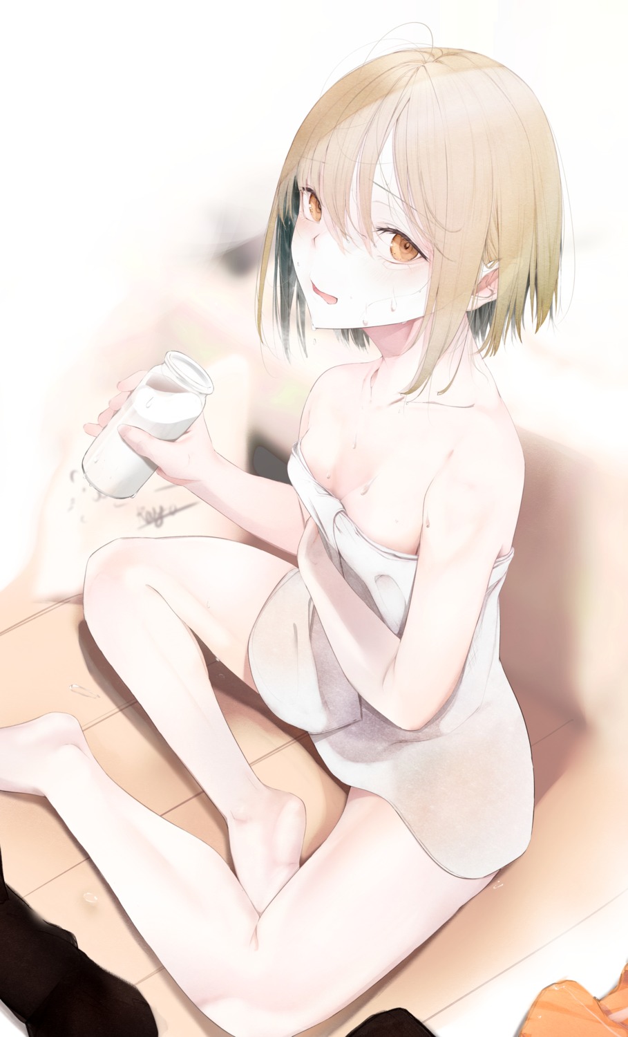 naked pointy_ears towel
