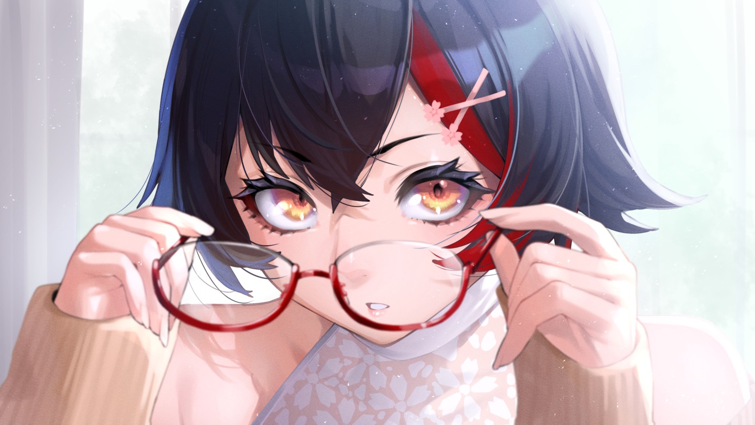 hololive hololive_gamers megane mikan_(chipstar182) ookami_mio