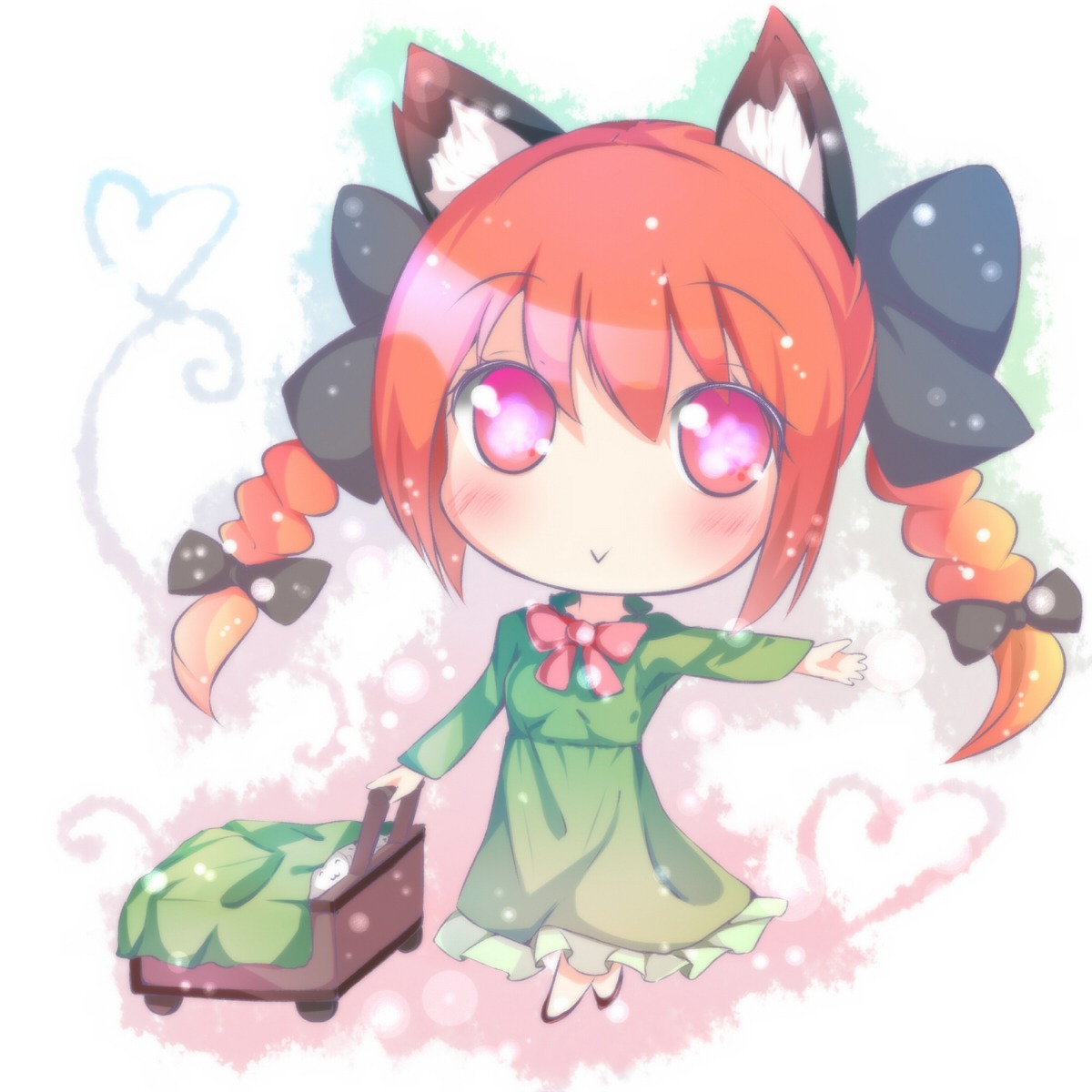 amatsuki_hotaru animal_ears chibi kaenbyou_rin nekomimi touhou