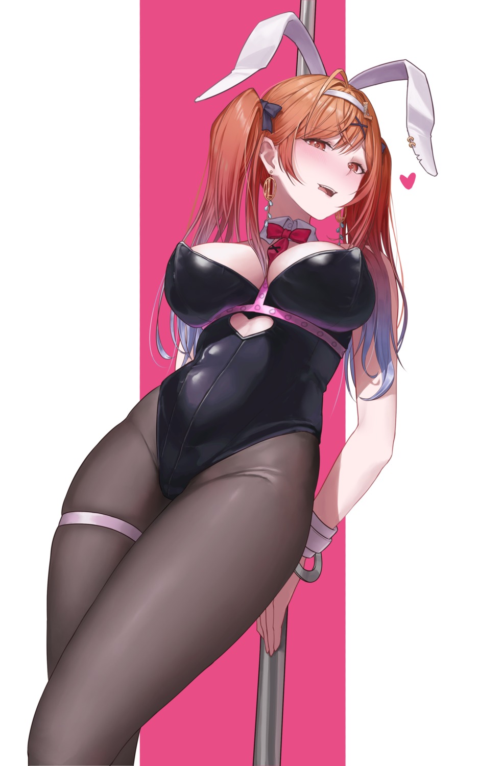 animal_ears bondage bunny_ears bunny_girl cosplay garter hatsune_miku hololive hololive_dev_is ichijou_ririka jwk76806995 no_bra pantyhose rabbit_hole_(vocaloid) vocaloid