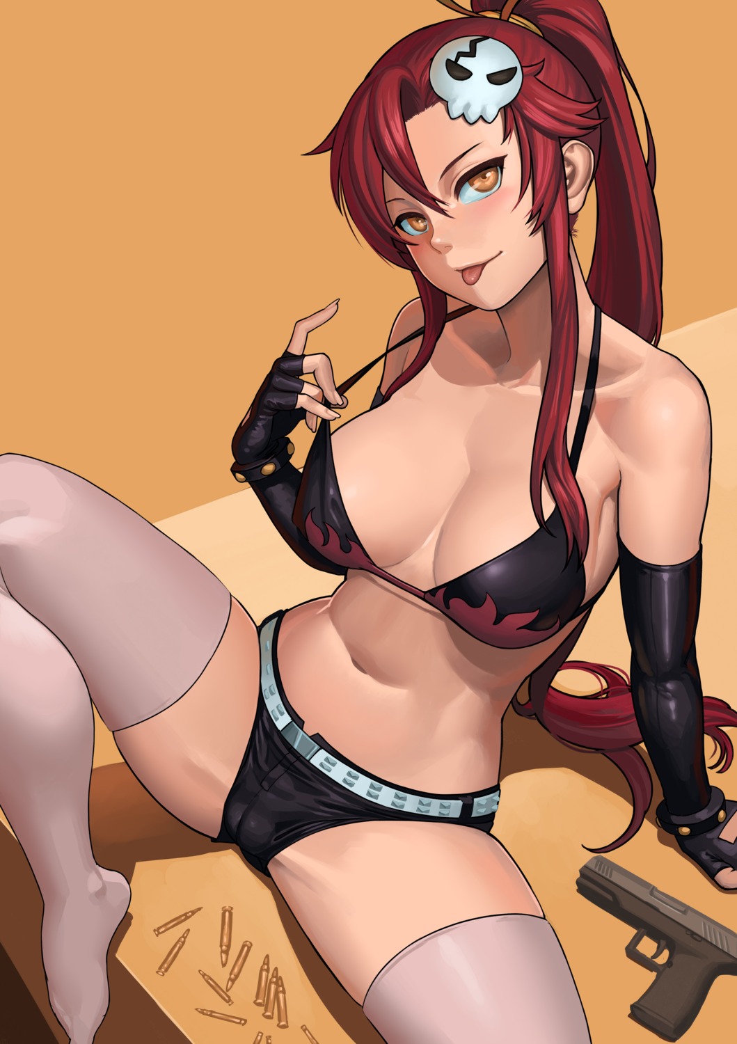 bikini_top cleavage lasterk swimsuits tengen_toppa_gurren_lagann thighhighs yoko