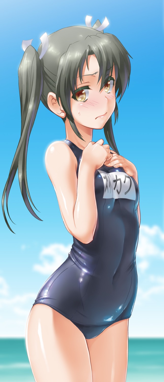 byeontae_jagga kantai_collection school_swimsuit swimsuits zuikaku_(kancolle)