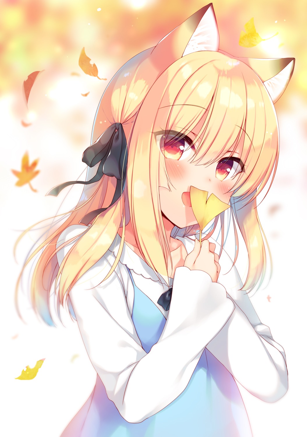 23.4° animal_ears boku_no_risou_no_isekai_seikatsu chise_(ichiri) dress ichiri kitsune