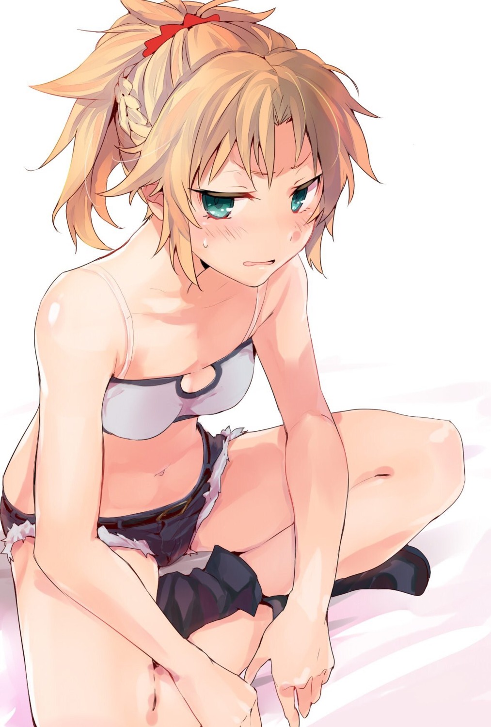 bra cleavage fate/apocrypha fate/stay_night mordred_(fate) tomozero