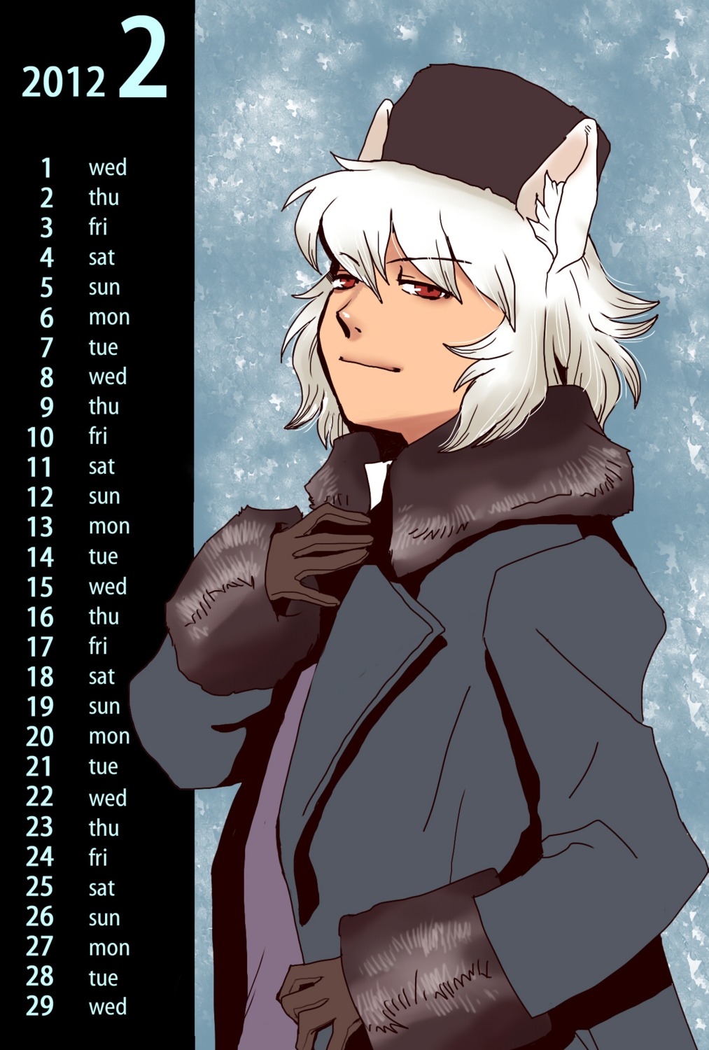 animal_ears calendar onikobe_rin