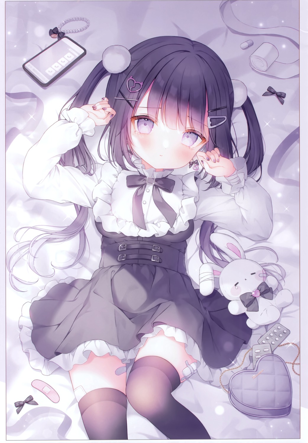 bandaid dress gothic_lolita lolita_fashion mersugar omochi_monaka thighhighs