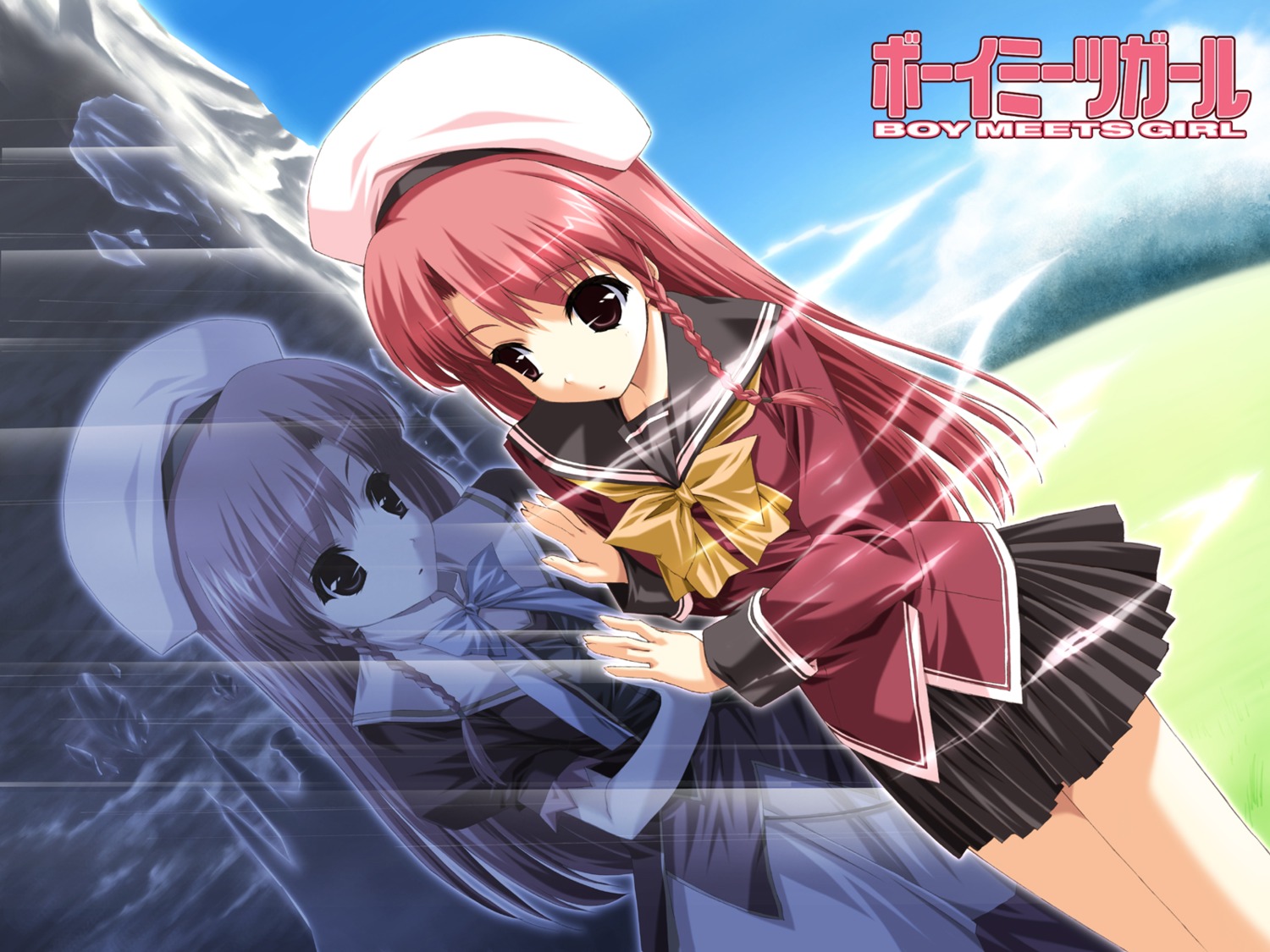 boy_meets_girl seifuku shintarou tsubasa_miu wallpaper