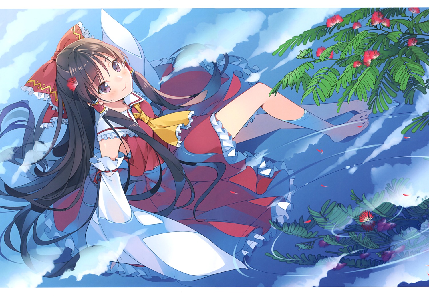 hakurei_reimu rie touhou wet