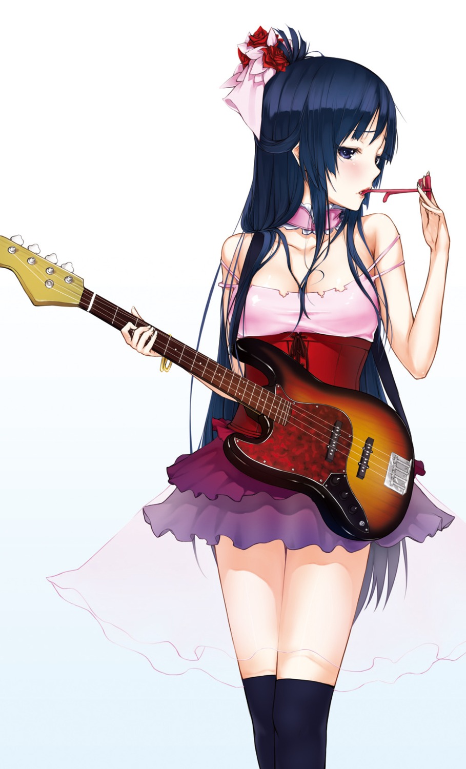 akiyama_mio dress guitar k-on! ken-1