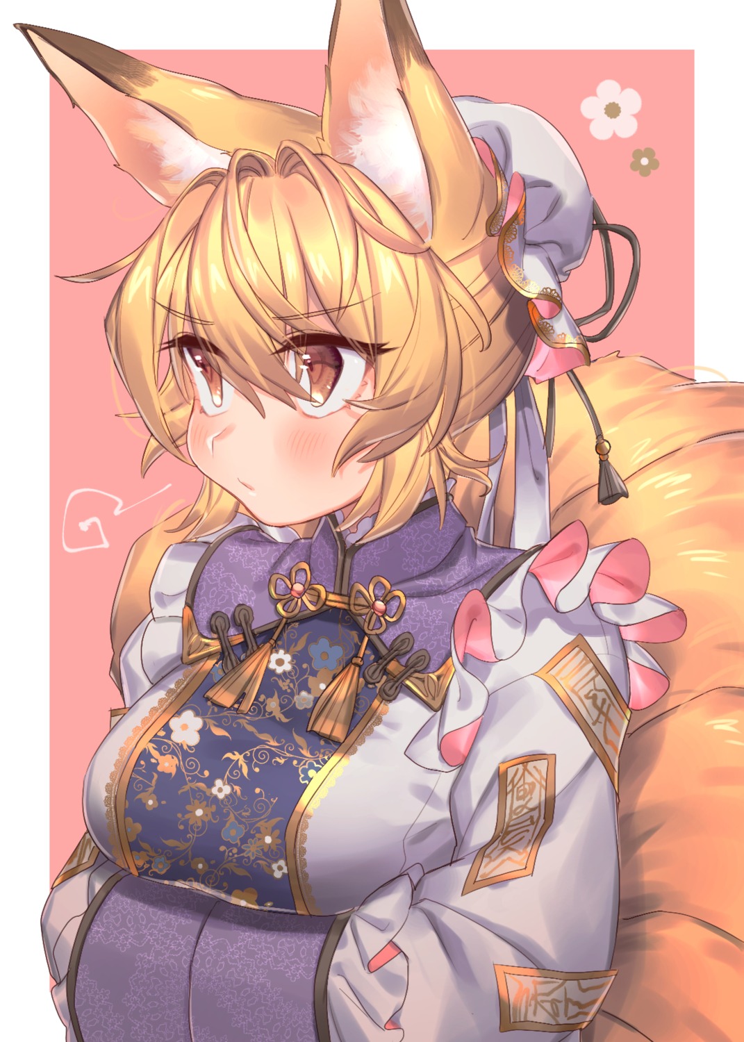 animal_ears breast_hold masanaga_(tsukasa) tail touhou yakumo_ran