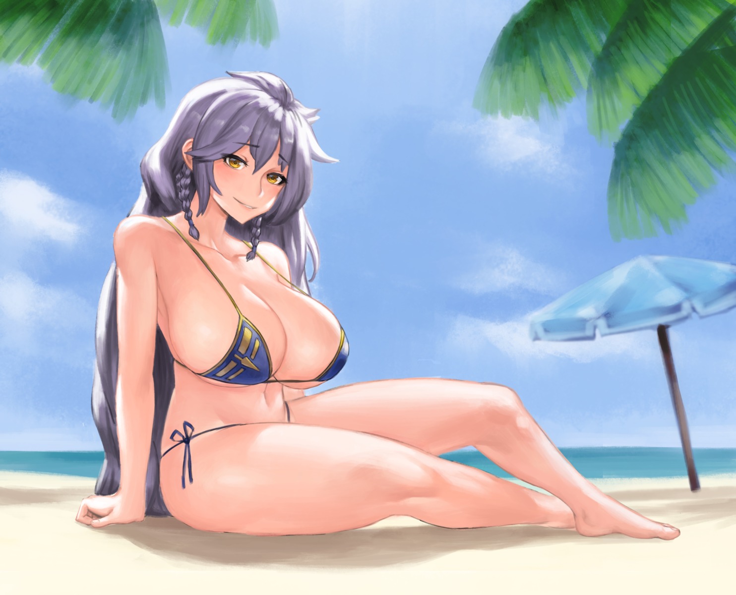 bikini granblue_fantasy silva_(granblue_fantasy) ssshousha swimsuits