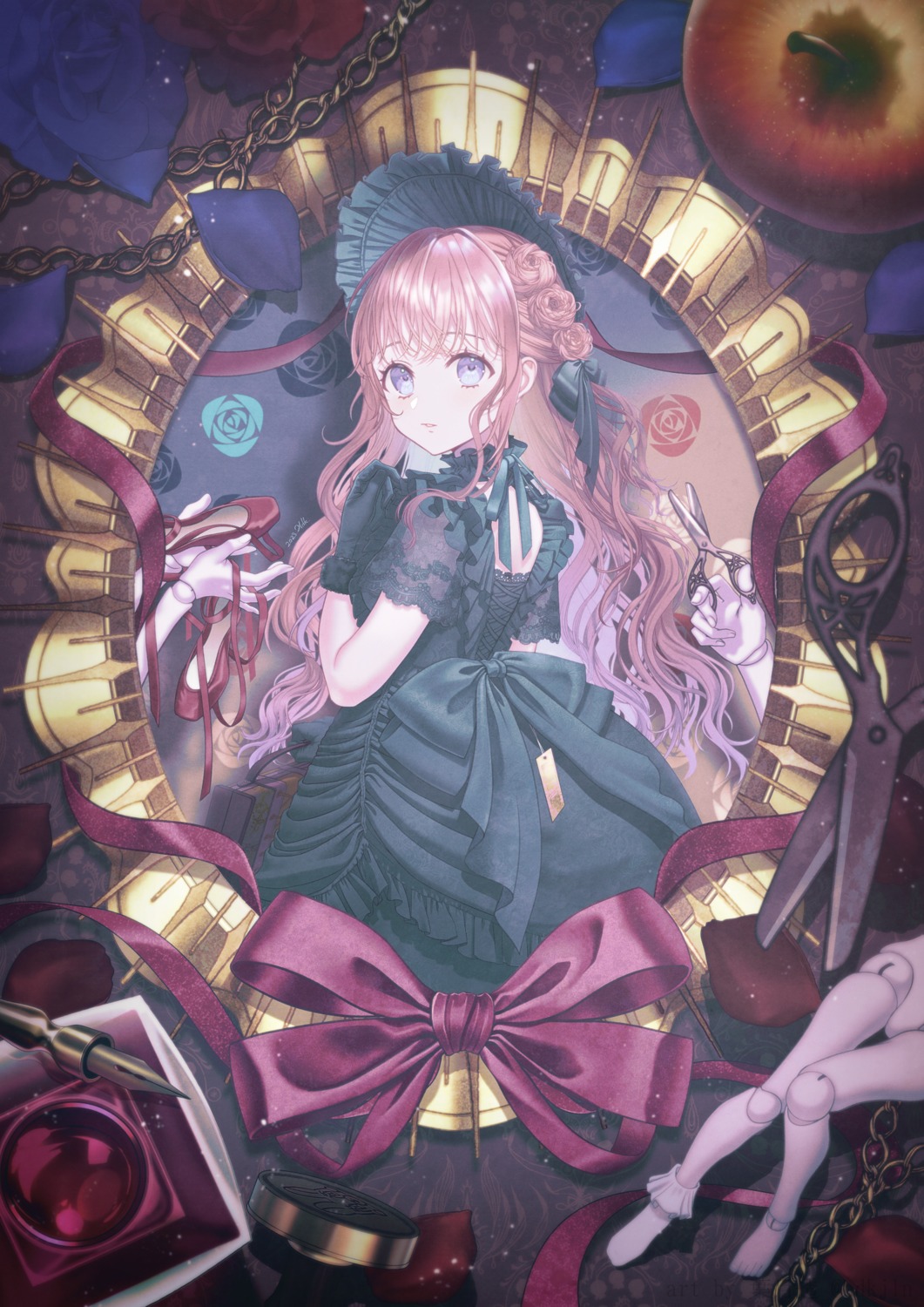 dress gothic_lolita hazuki_tooru lolita_fashion see_through