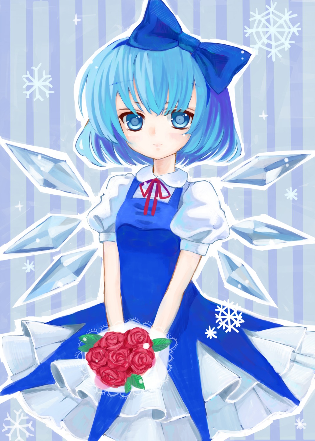 cirno dress touhou umeko wings