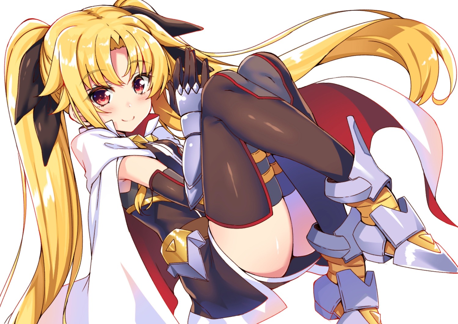 armor fate_testarossa heels mahou_shoujo_lyrical_nanoha mahou_shoujo_lyrical_nanoha_a's raiou thighhighs