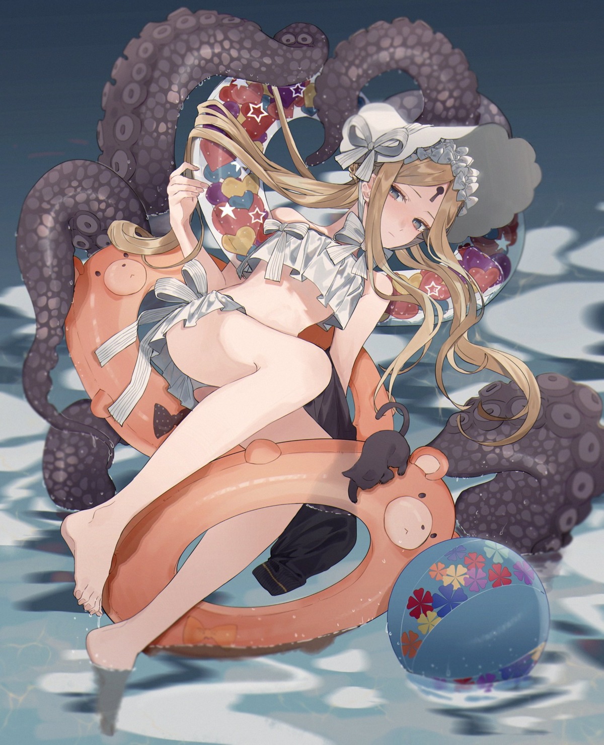 abigail_williams_(fate) bikini fate/grand_order feet swimsuits tentacles wet yurumawari