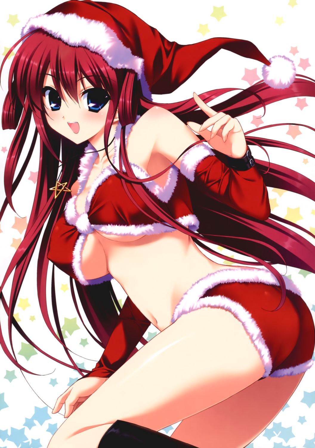 christmas erect_nipples fumio grisaia grisaia_no_kajitsu suou_amane underboob