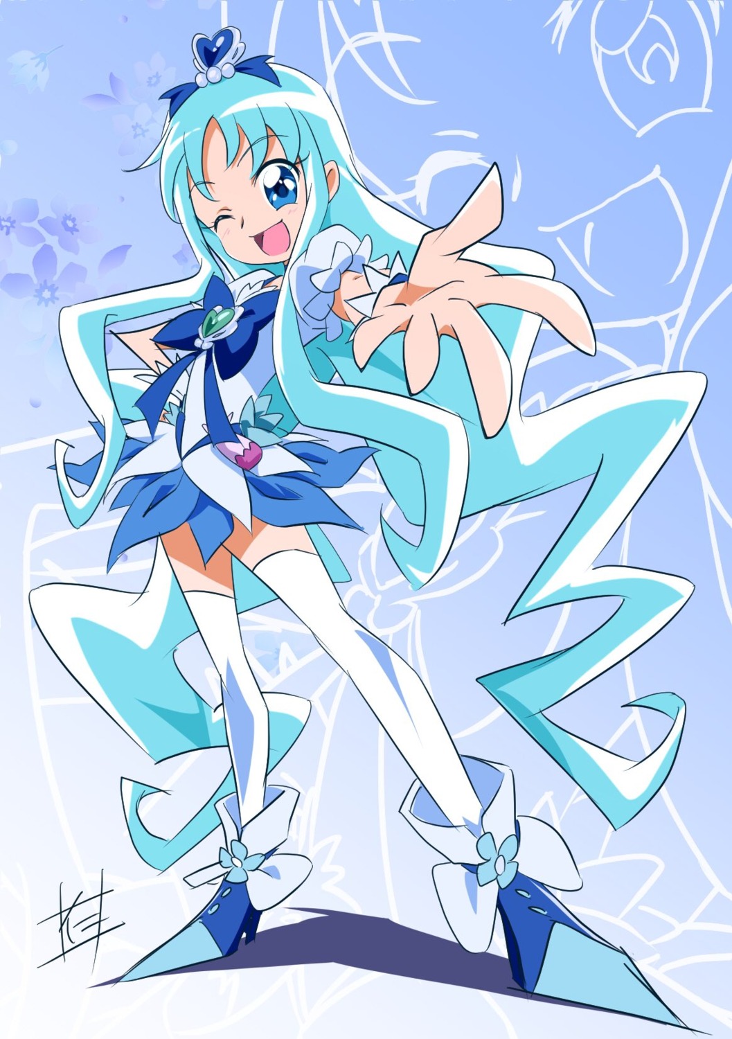 heartcatch_pretty_cure! heels kurumi_erika nii_manabu pretty_cure thighhighs