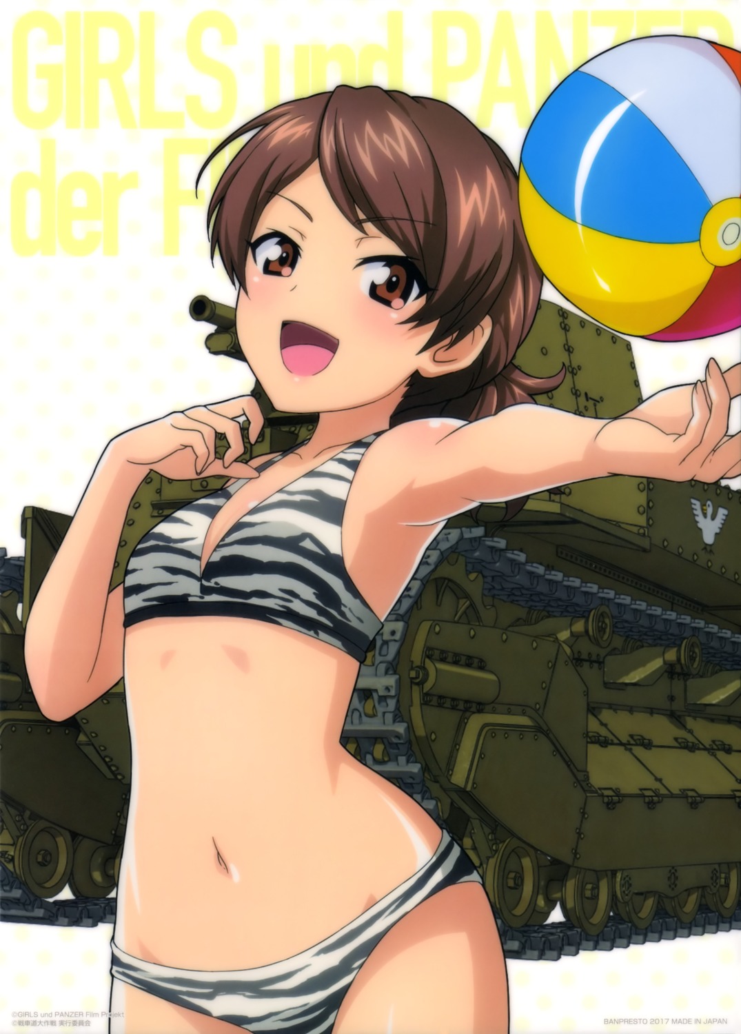 bikini girls_und_panzer kawanishi_shinobu swimsuits