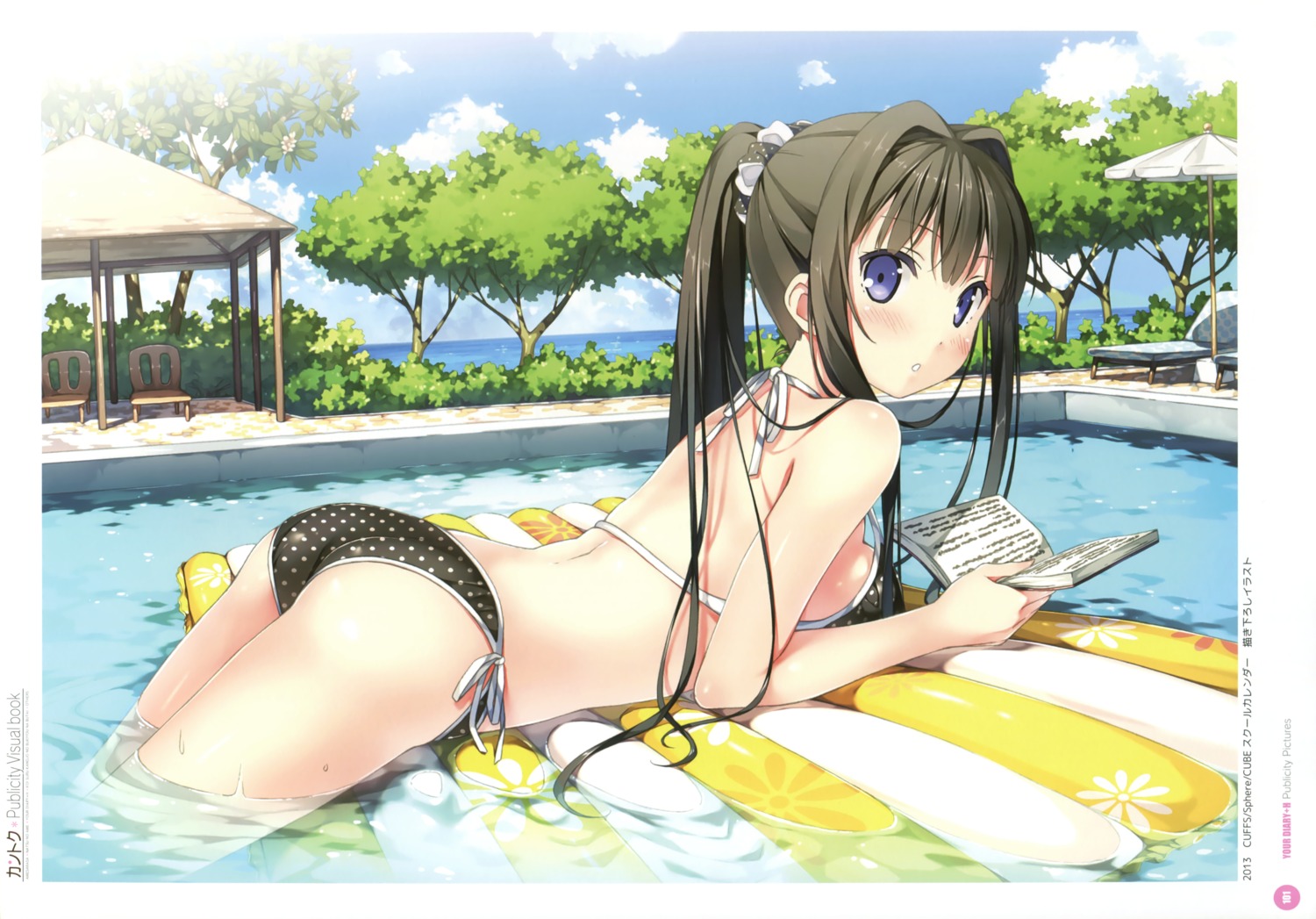 ass ayase_sayuki bikini cube kantoku swimsuits wet your_diary