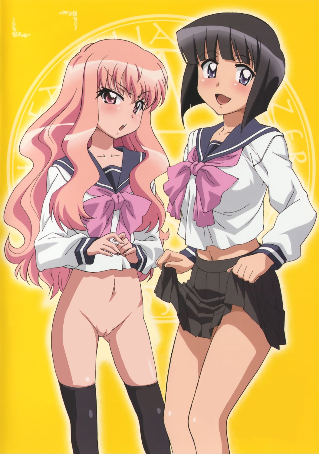 bottomless loli louise nopan photoshop pussy seifuku siesta skirt_lift thighhighs uncensored zero_no_tsukaima