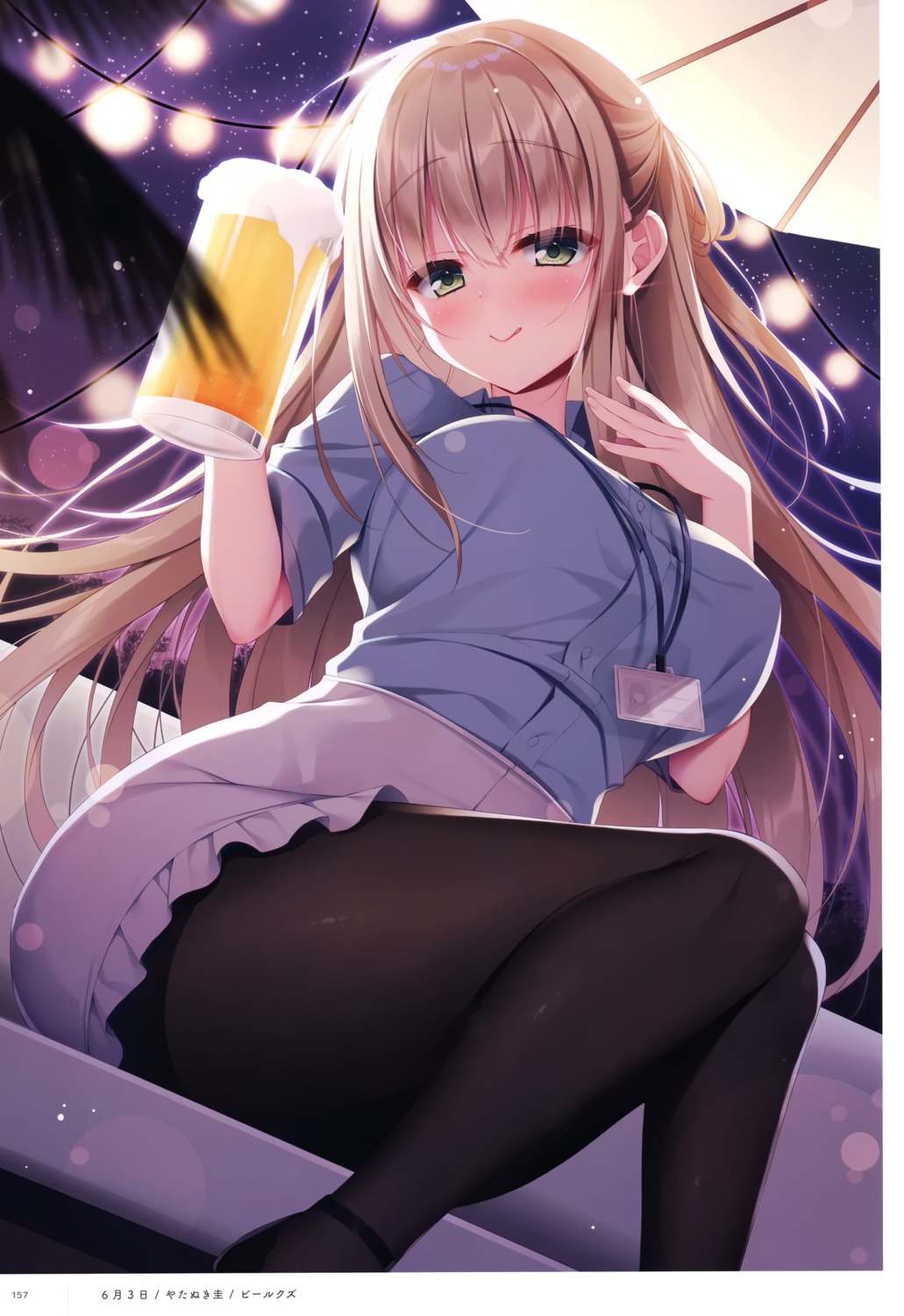 dress_shirt pantyhose yatanuki_kei