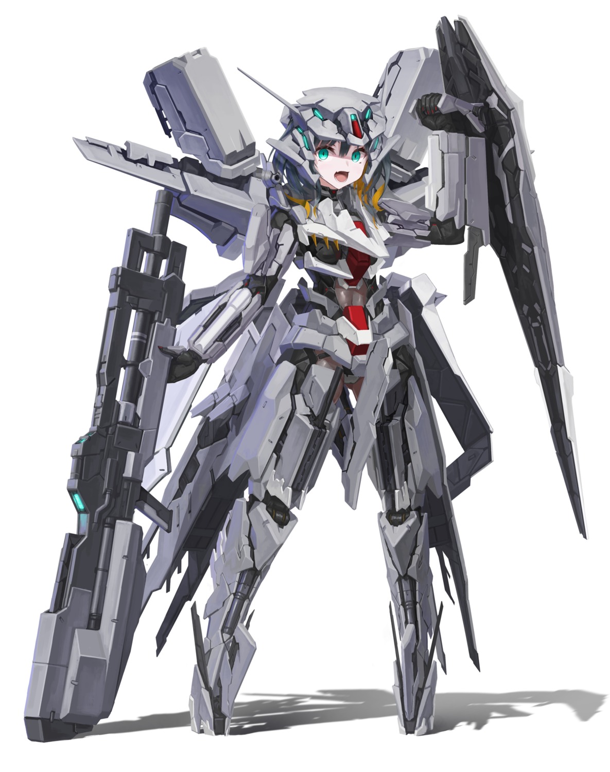 bodysuit gun mecha_musume