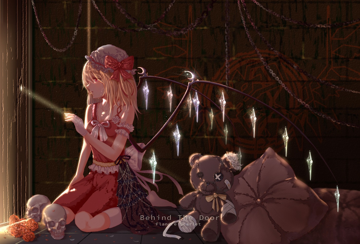 flandre_scarlet niuy pointy_ears touhou wings