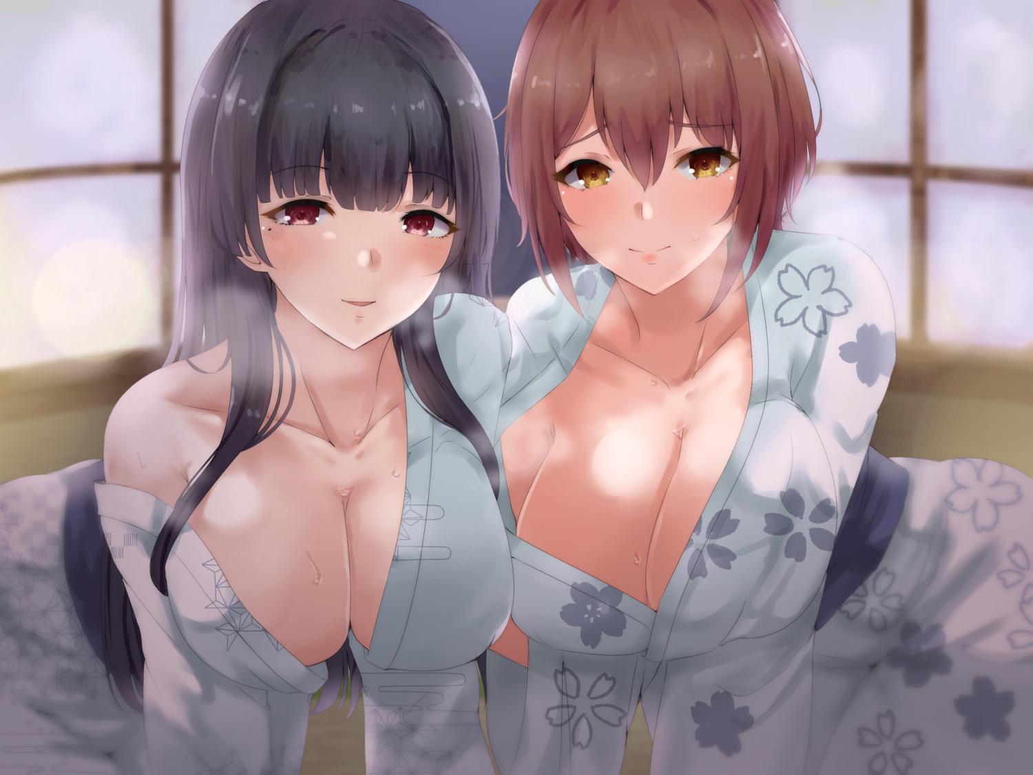 no_bra open_shirt ryuu. yukata