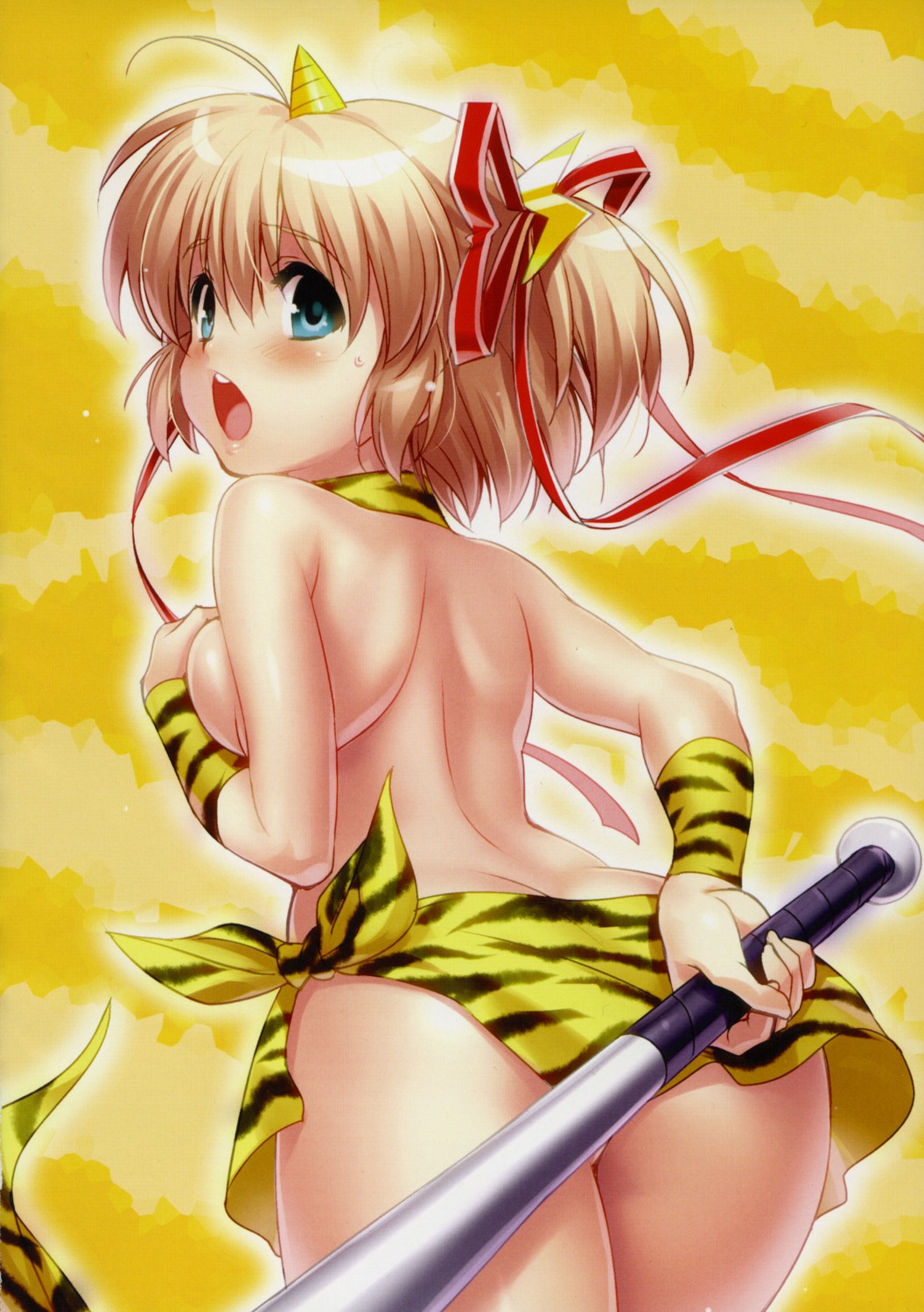 ass breast_hold horns kamikita_komari little_busters! possible_duplicate topless zen