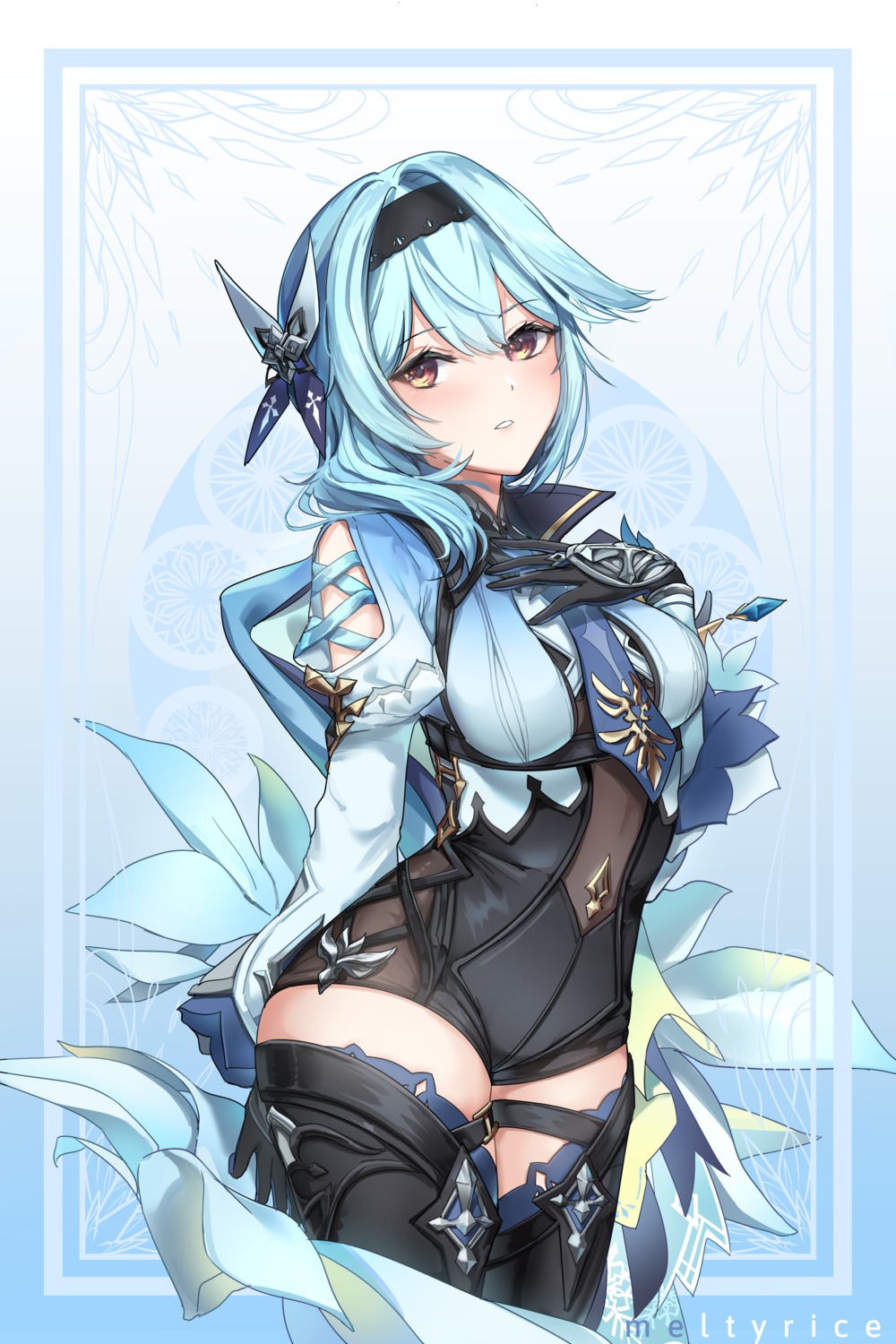 eula garter genshin_impact meltyrice thighhighs