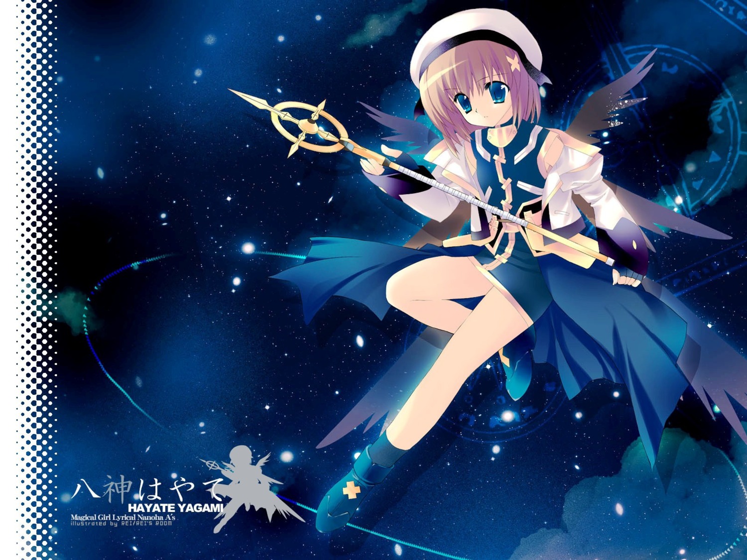 mahou_shoujo_lyrical_nanoha mahou_shoujo_lyrical_nanoha_a's rei wallpaper yagami_hayate