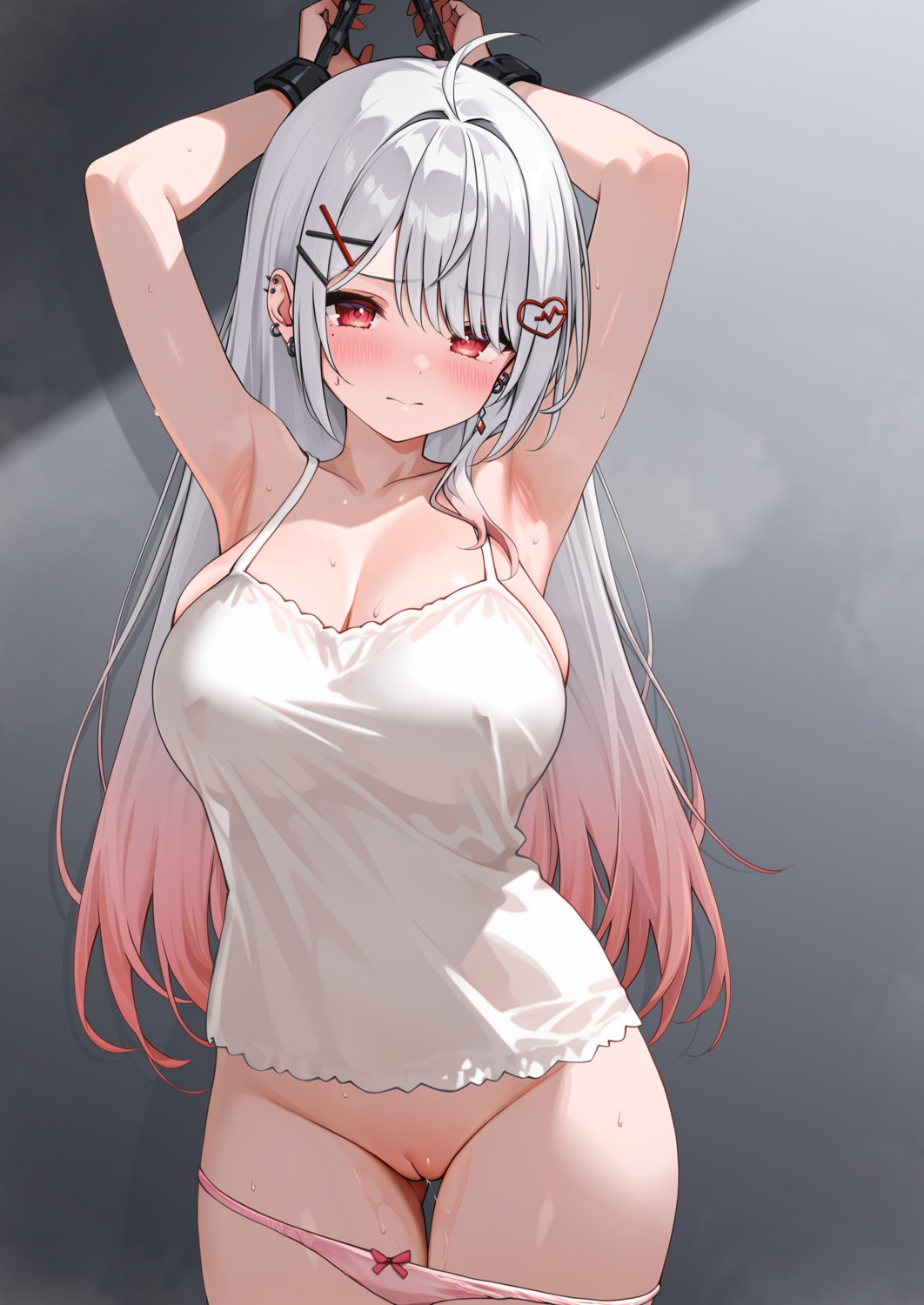 bondage erect_nipples hanamiya_rica indie_virtual_youtuber lingerie otokucha pantsu panty_pull pussy pussy_juice see_through uncensored wet