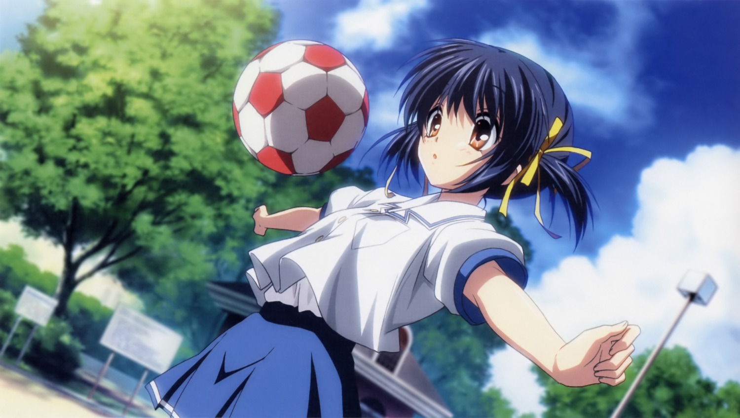 clannad seifuku soccer sunohara_mei