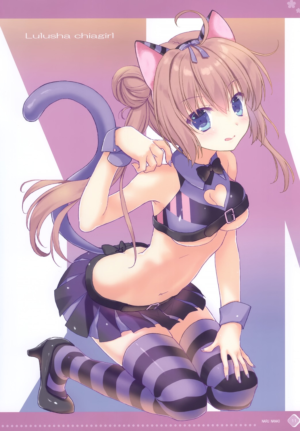 animal_ears heels ice_&_choco nanao_naru nekomimi tail thighhighs