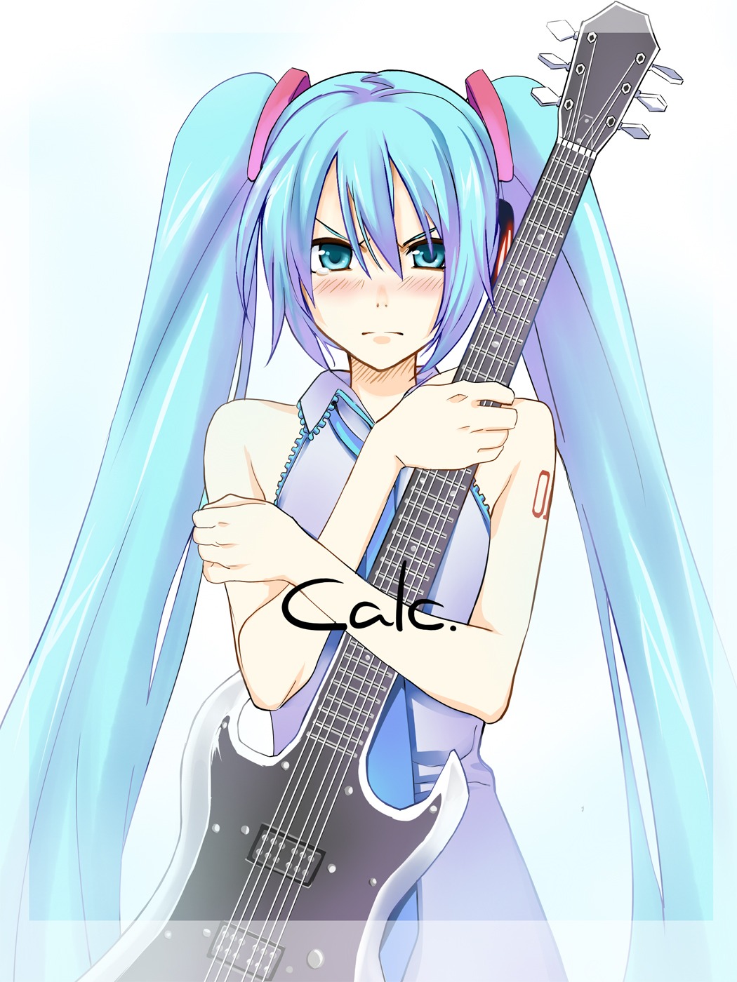 calc._(vocaloid) guitar hatsune_miku rato vocaloid