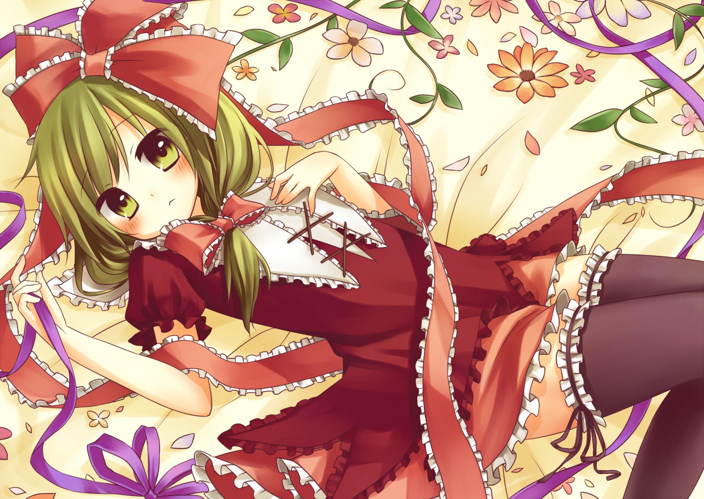 amene_kurumi kagiyama_hina thighhighs touhou