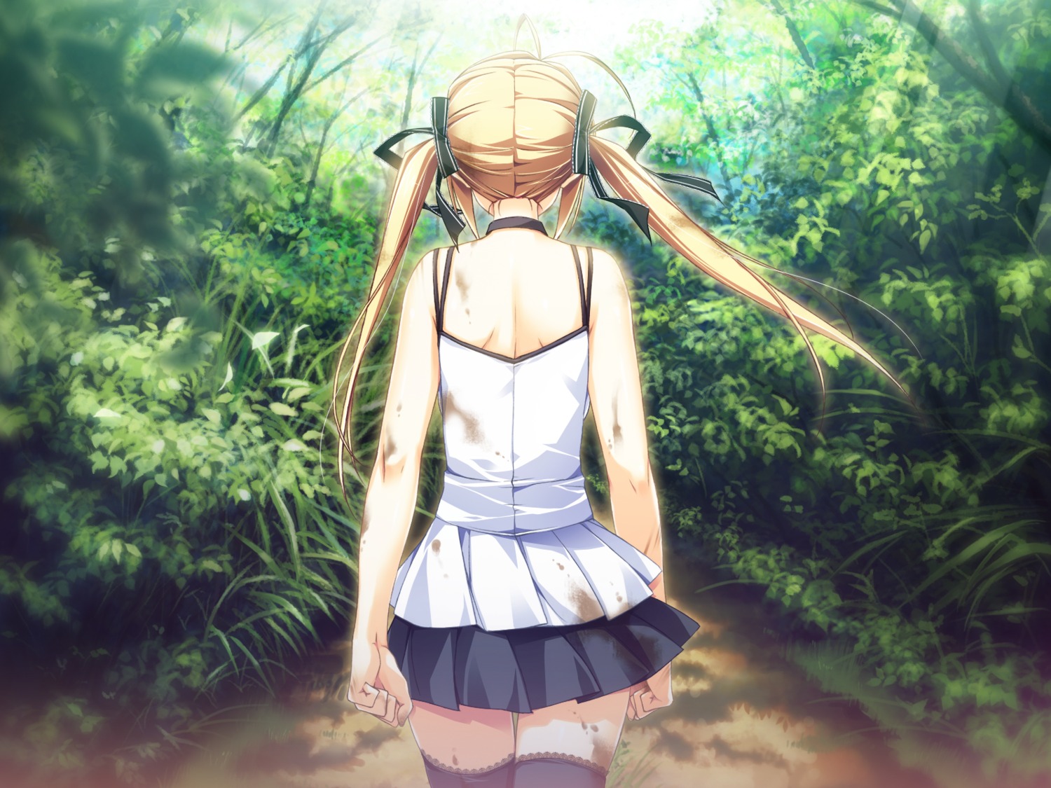 akabeisoft2 dress game_cg kamiyama_reika kourin_no_machi_lavender_no_shoujo thighhighs yuuki_hagure