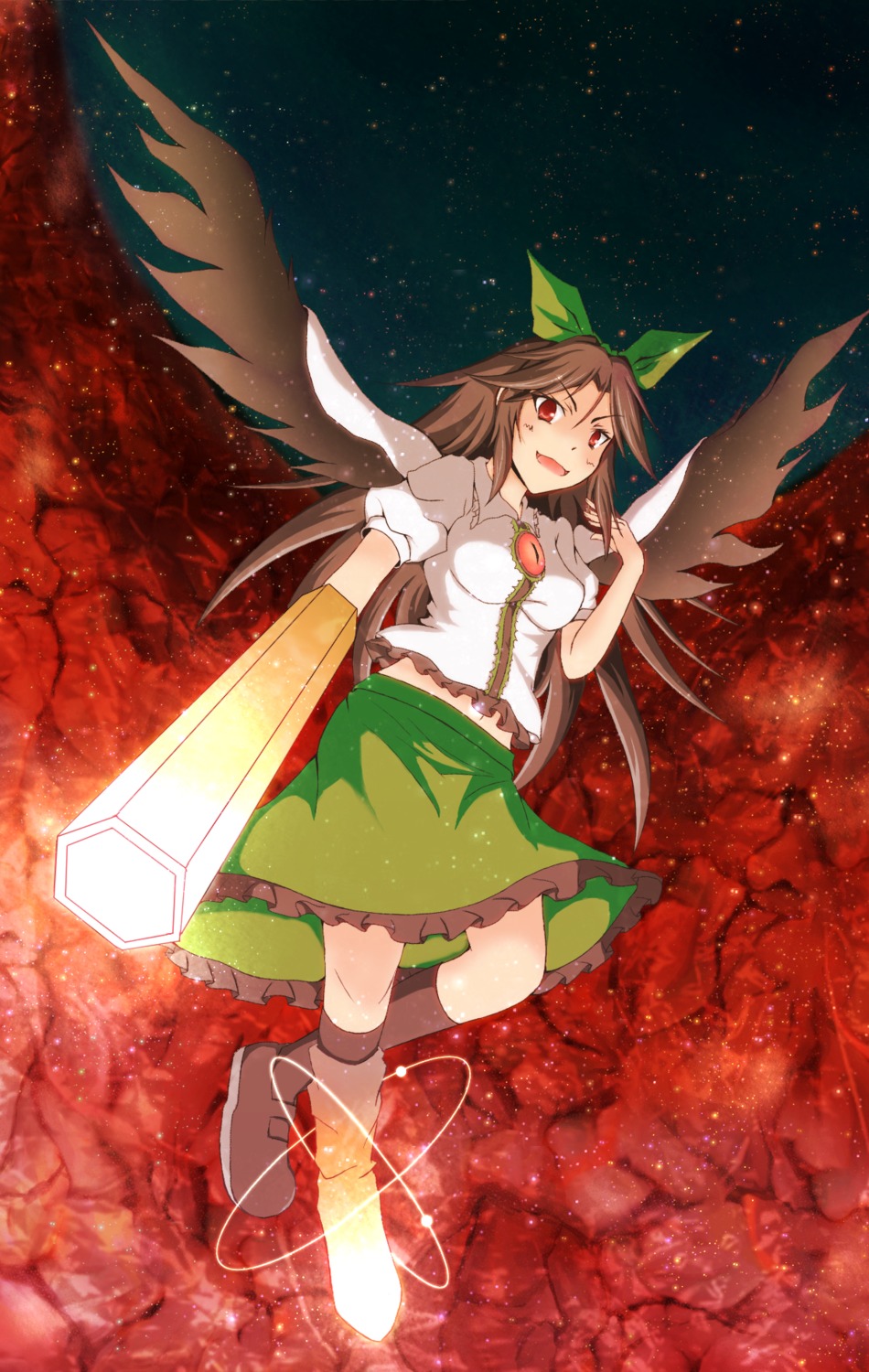 daigorou reiuji_utsuho touhou wings