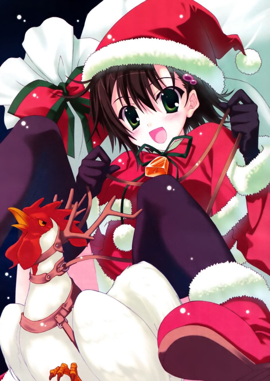 christmas isurugi_noe jpeg_artifacts nanao_naru thighhighs true_tears