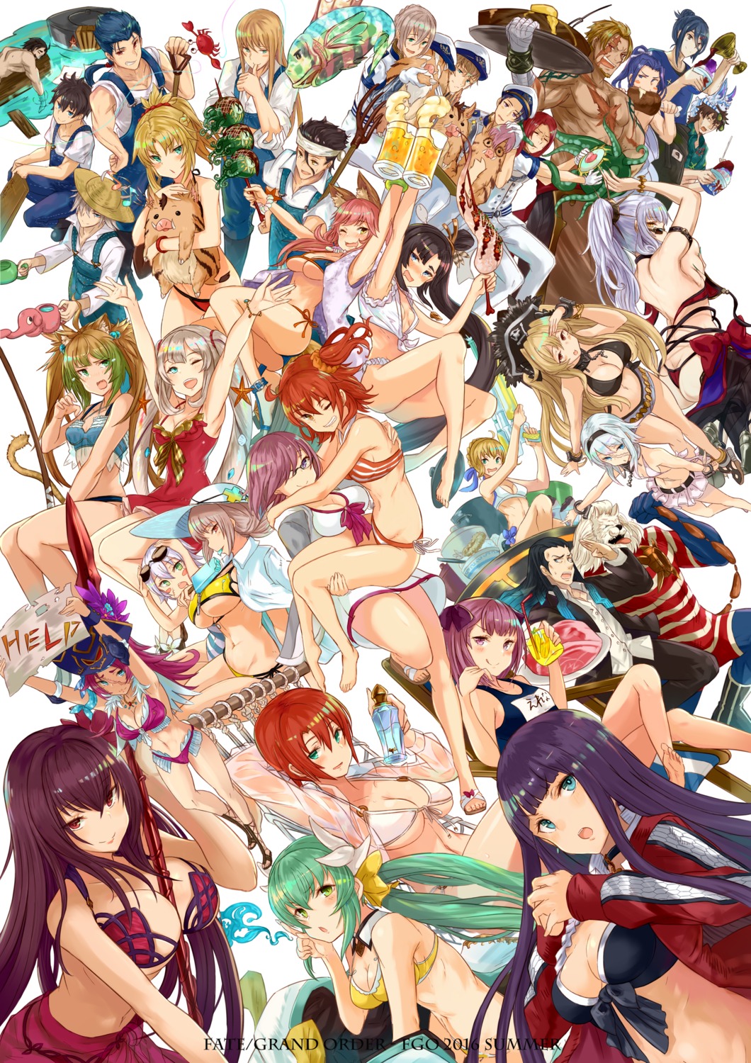 animal_ears anne_bonny_(fate/grand_order) archer_of_red assassin_(fsn) bandages bedivere_(fsn) beowulf_(fate/grand_order) bikini boudica_(fate/grand_order) carmilla_(fate/grand_order) cleavage dress edward_teach_(fate/grand_order) fate/grand_order fionn_mac_cumhaill_(fate/grand_order) florence_nightingale_(fate) fou_(fate/grand_order) fujimaru_ritsuka_(female) fujimaru_ritsuka_(male) gawain_(fsn) gun hector_(fate/grand_order) helena_blavatsky_(fate/grand_order) horns jack_the_ripper kiyohime_(fate/grand_order) lancelot_(fate/grand_order) lancer lancer_(fate/zero) marie_antoinette_(fate/grand_order) mary_read_(fate/grand_order) mash_kyrielight megane mordred_(fate) nikola_tesla_(fate/grand_order) open_shirt overalls rider_(fate/extra) saber saint_martha scathach_(fate/grand_order) school_swimsuit see_through siegfried_(fate) swimsuits tail tamamo_no_mae thomas_edison_(fate/grand_order) tristan_(fate/grand_order) underboob ushiwakamaru_(fate/grand_order) von_hohenheim_paracelsus_(fate/grand_order) weapon yatsuka_(846)