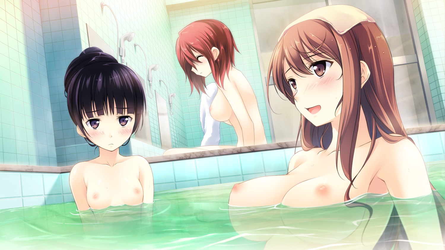 bathing game_cg habane_kotori himegi_ageha kono_oozora_ni_tsubasa_wo_hirogete mochizuki_amane naked nipples pulltop wet yashima_takahiro