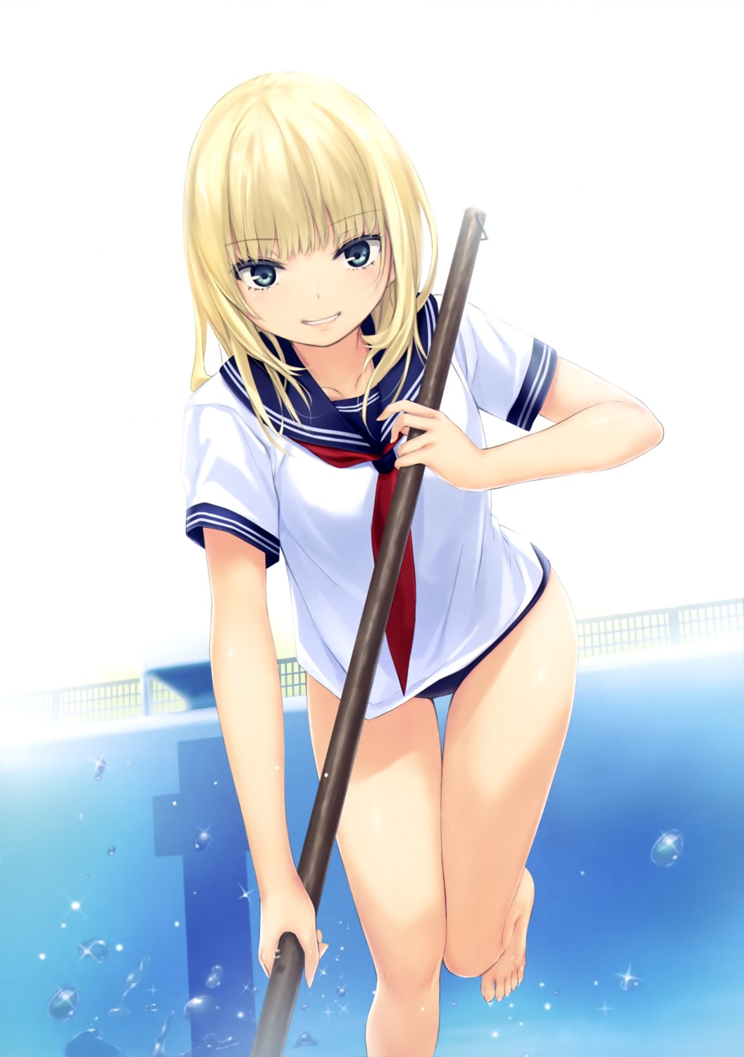 coffee-kizoku school_swimsuit seifuku swimsuits