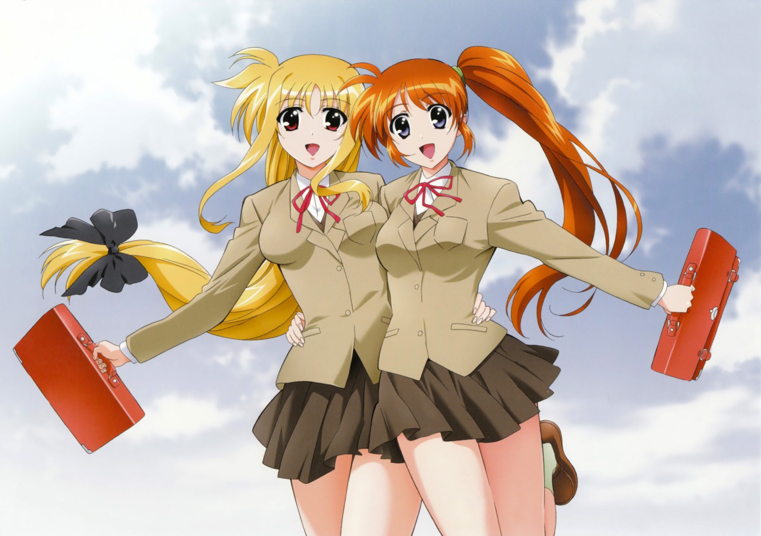 fate_testarossa mahou_shoujo_lyrical_nanoha mahou_shoujo_lyrical_nanoha_strikers takamachi_nanoha