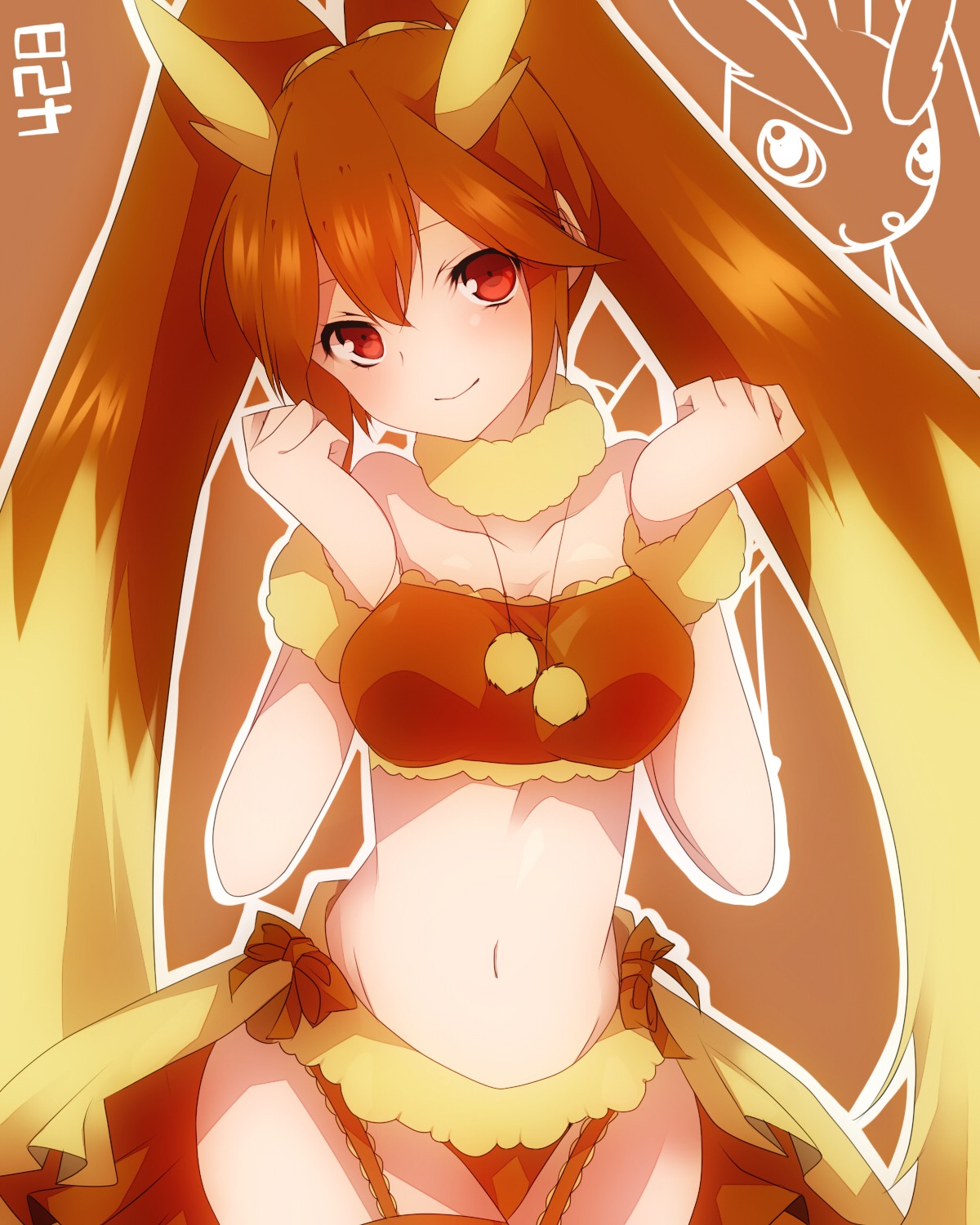 anthropomorphization lopunny pantsu pokemon stockings takeshima_(nia) thighhighs