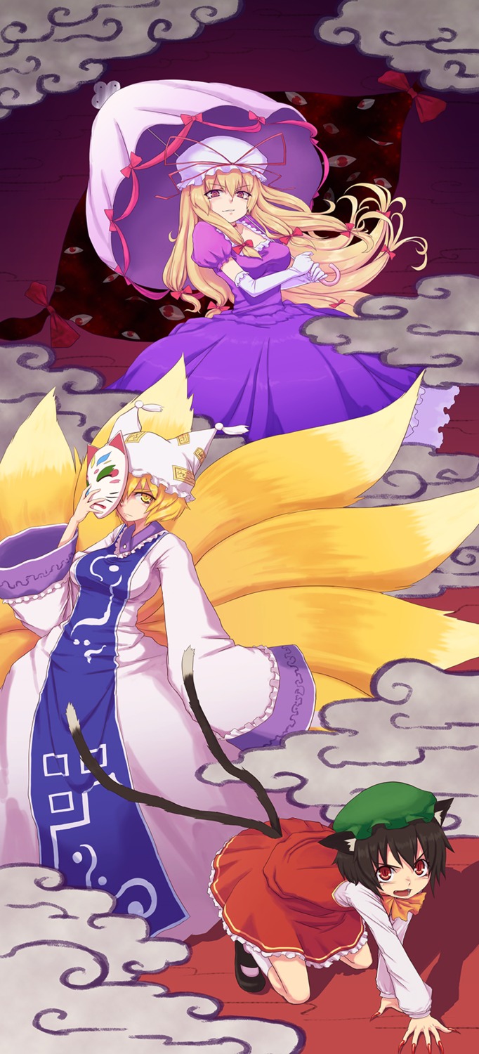 29 animal_ears chen tail touhou yakumo_ran yakumo_yukari