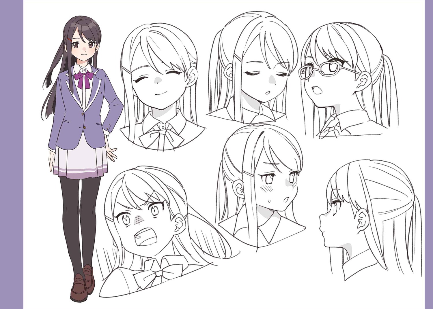 buuta character_design koito_machi line_art pantyhose puppet_quartet seifuku