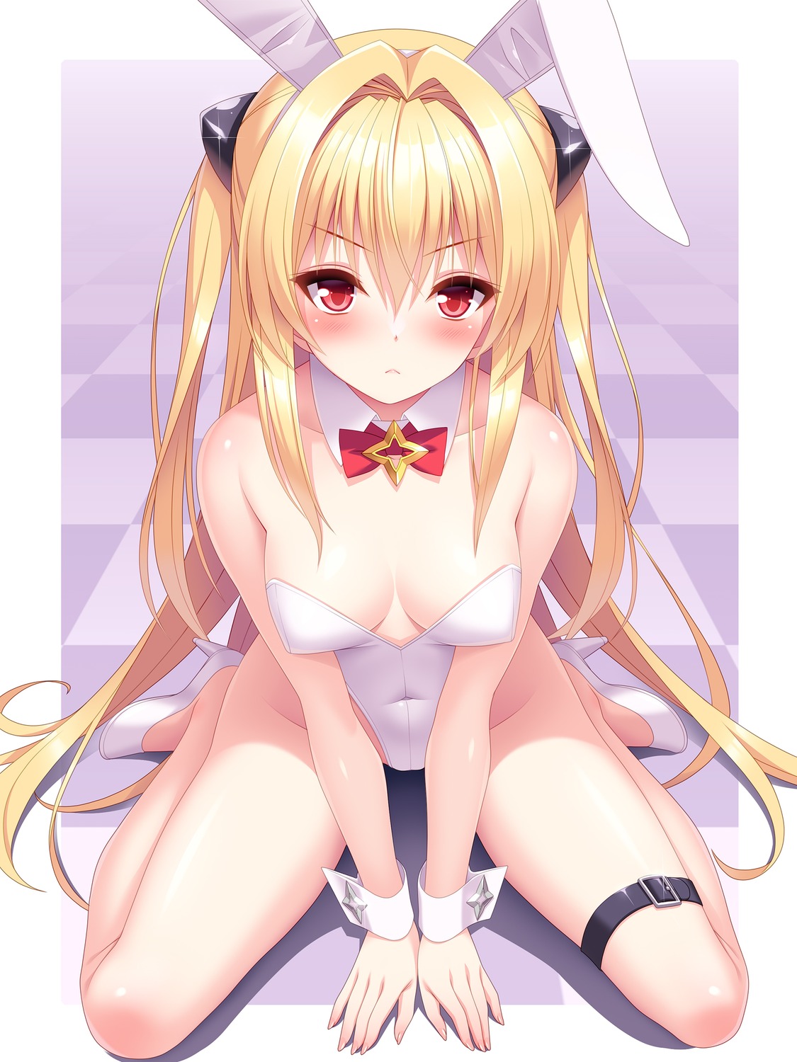 animal_ears bunny_ears bunny_girl cygnus garter golden_darkness no_bra to_love_ru to_love_ru_darkness