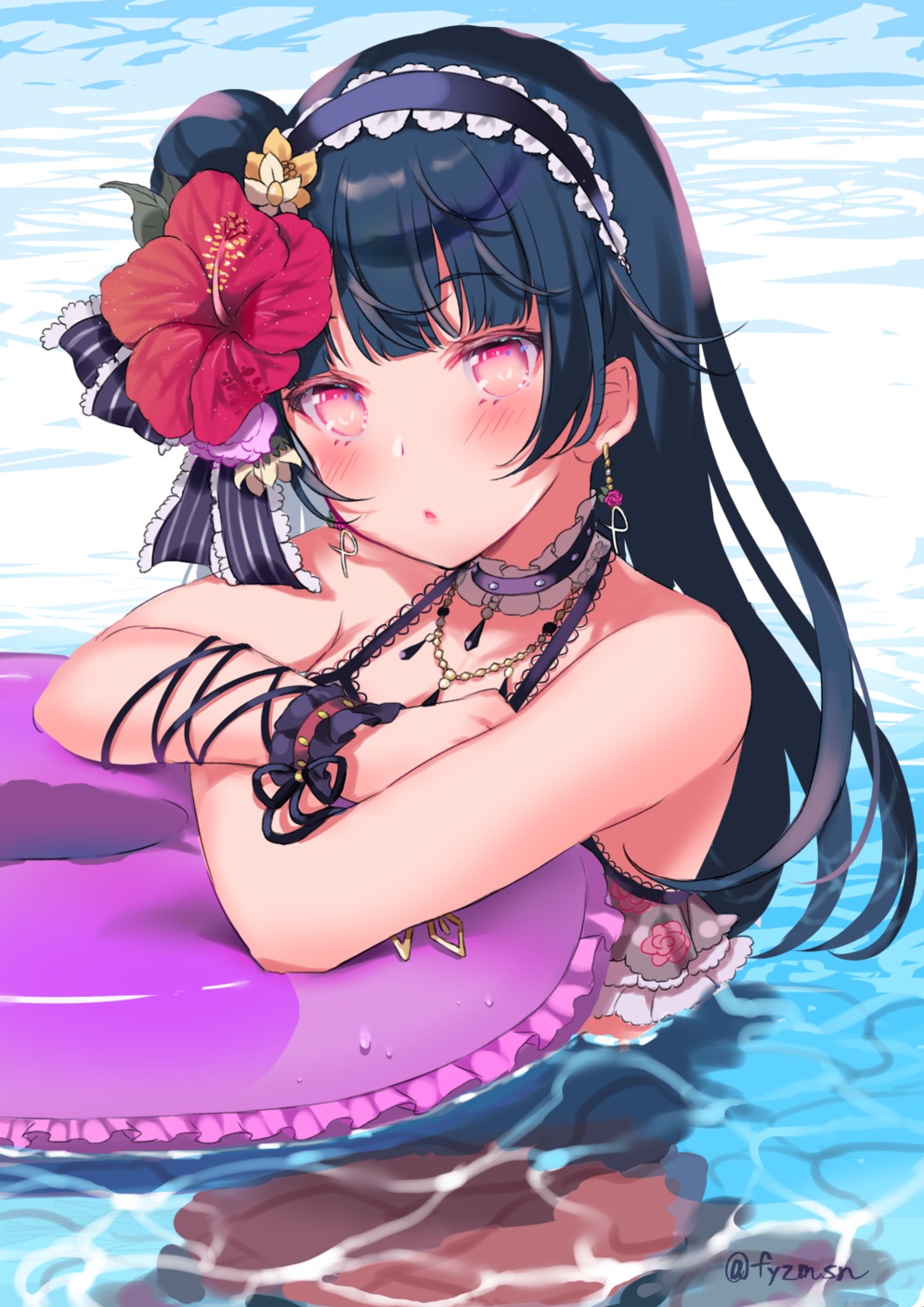 bikini_top fuyuzima love_live!_sunshine!! swimsuits tsushima_yoshiko wet