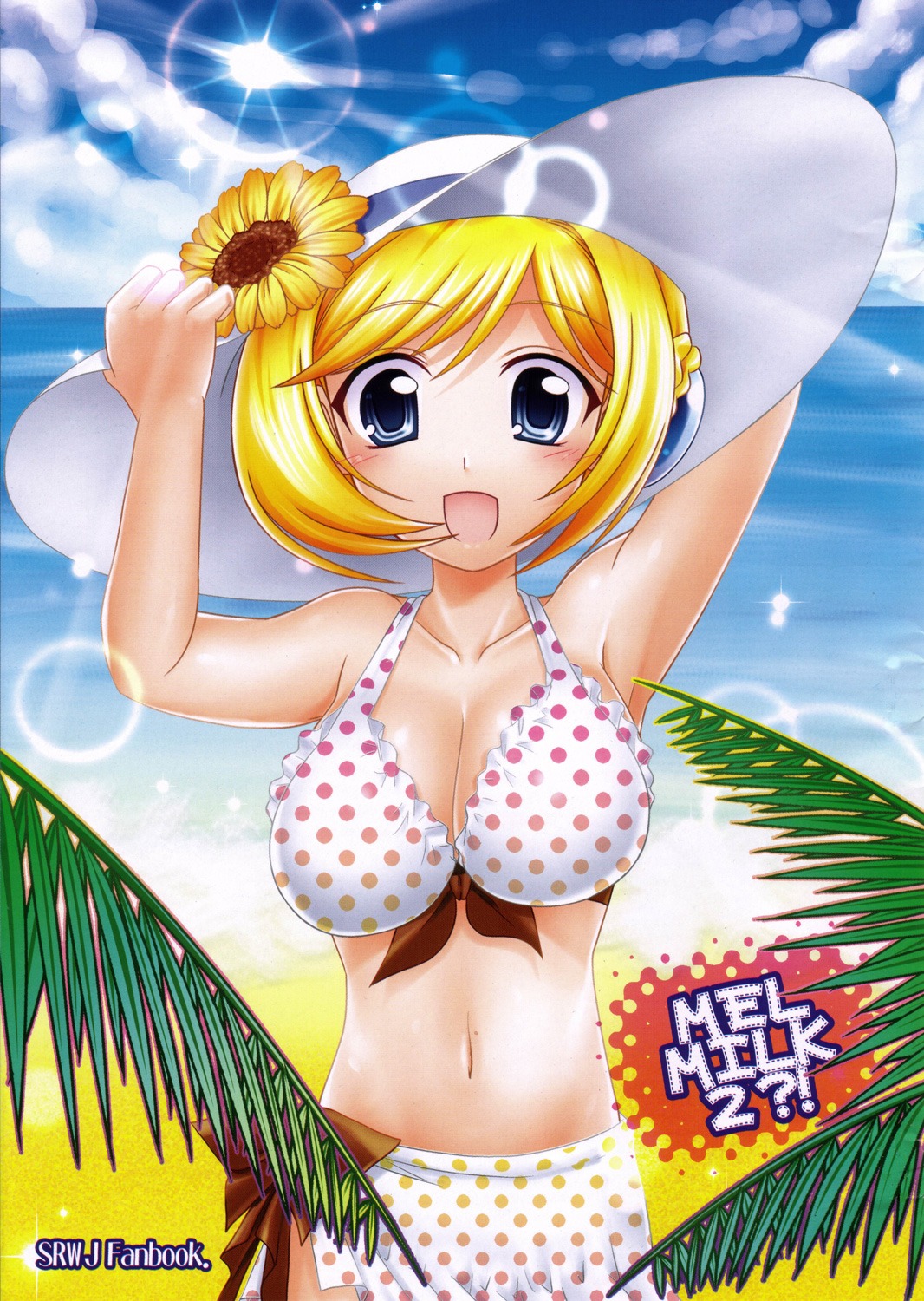 bikini cleavage melua_melna_meia shigemiya_kyouhei super_robot_wars swimsuits