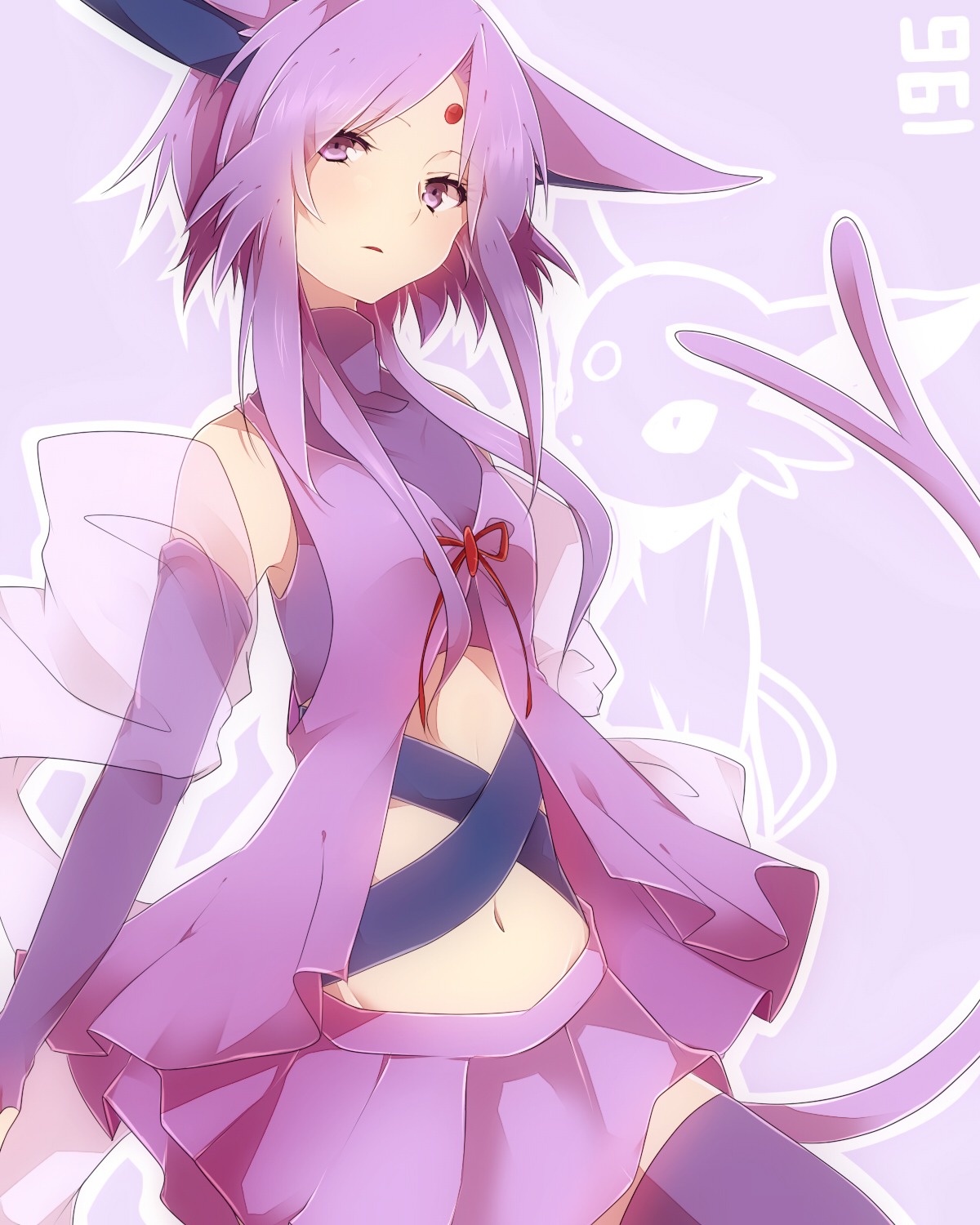 anthropomorphization espeon pokemon takeshima_eku thighhighs